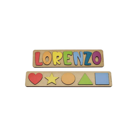 Conjunto Quebra-cabeça Nome Personalizado + Formatos - UniqueKids: Artigos Pedagógicos Personalizados