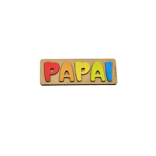 Quebra-cabeça Papai - UniqueKids: Quebra-cabeça Pedagógico Personalizado