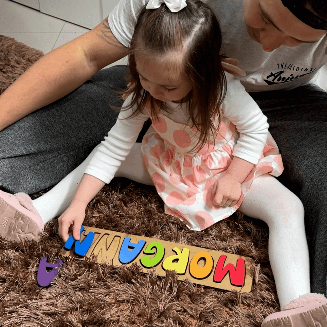 Quebra-cabeça Papai - UniqueKids: Quebra-cabeça Pedagógico Personalizado